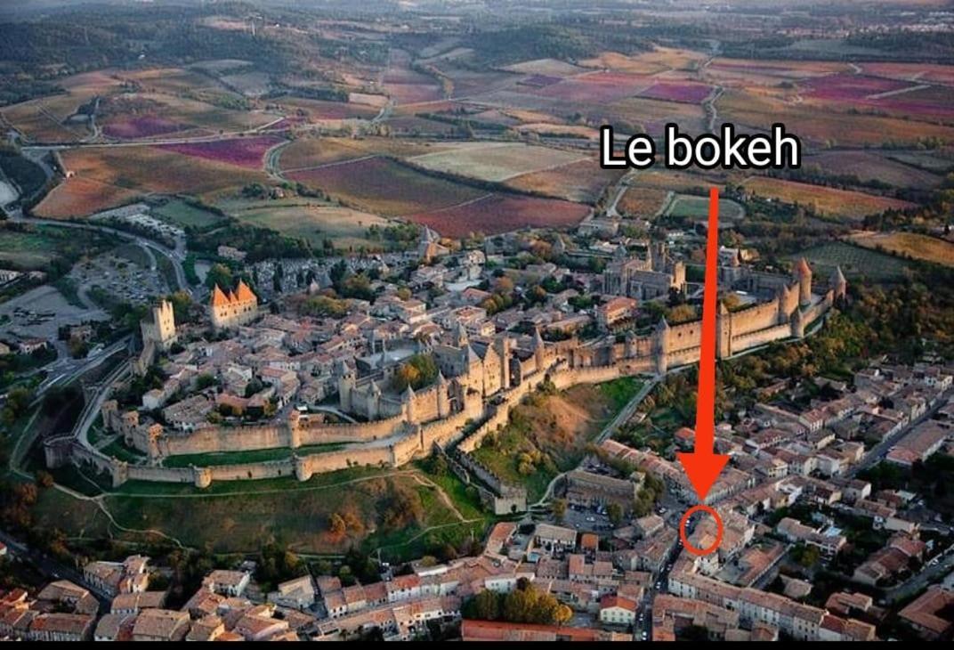 Le Bokeh - Face A La Cite Medievale Carcassonne Exteriér fotografie